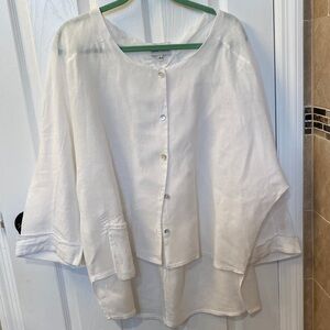 Elegant White Women's Blouse